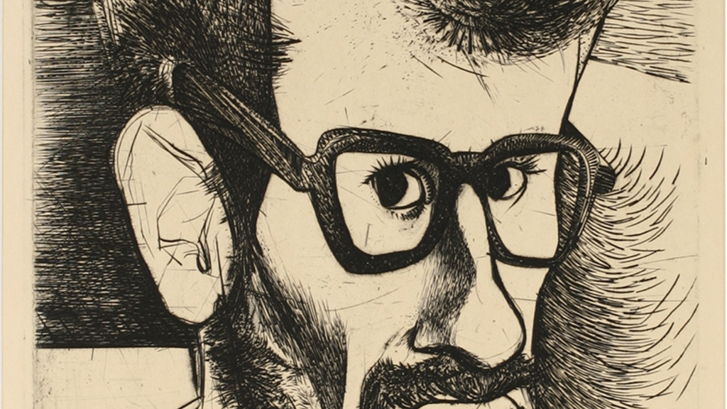 portrait of man with beard and glasses