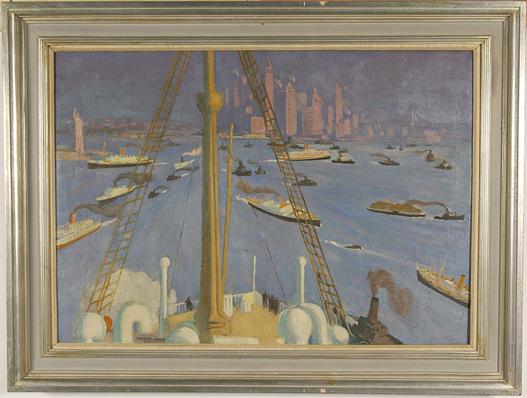 L’Arrivée à New York [the Arrival in New York] by Maurice Denis 