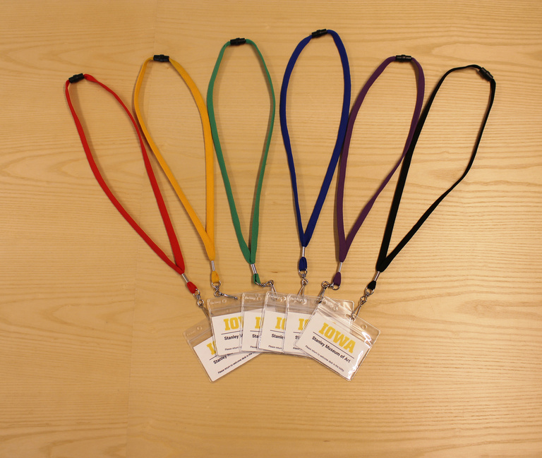 lanyards of different colors