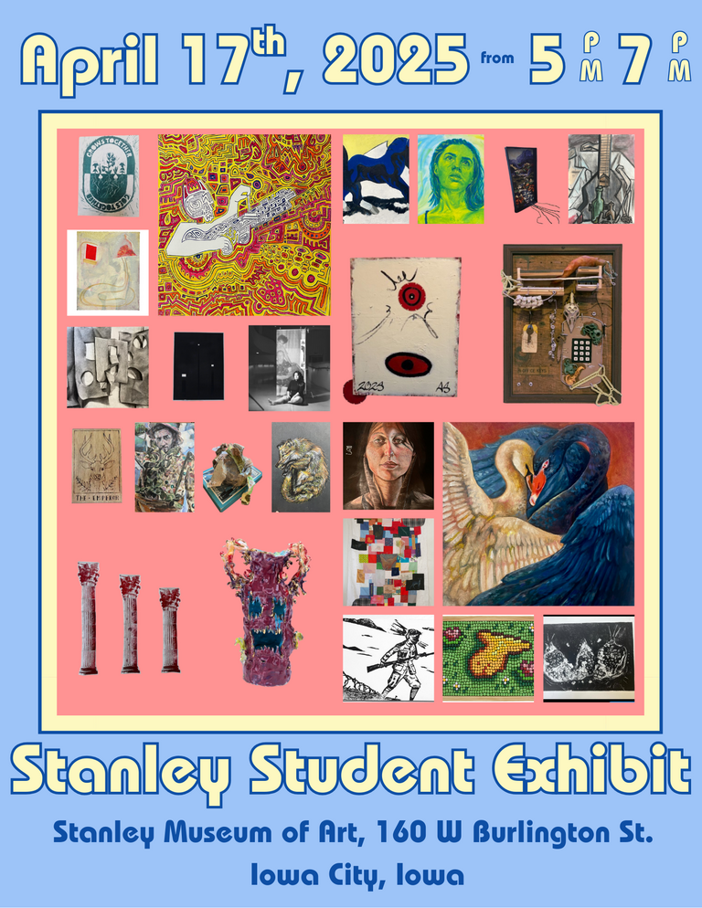 The front cover of a pamphlet made featuring the student artists.