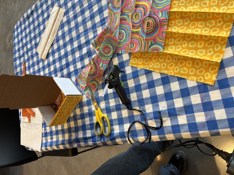 A story box in progress.