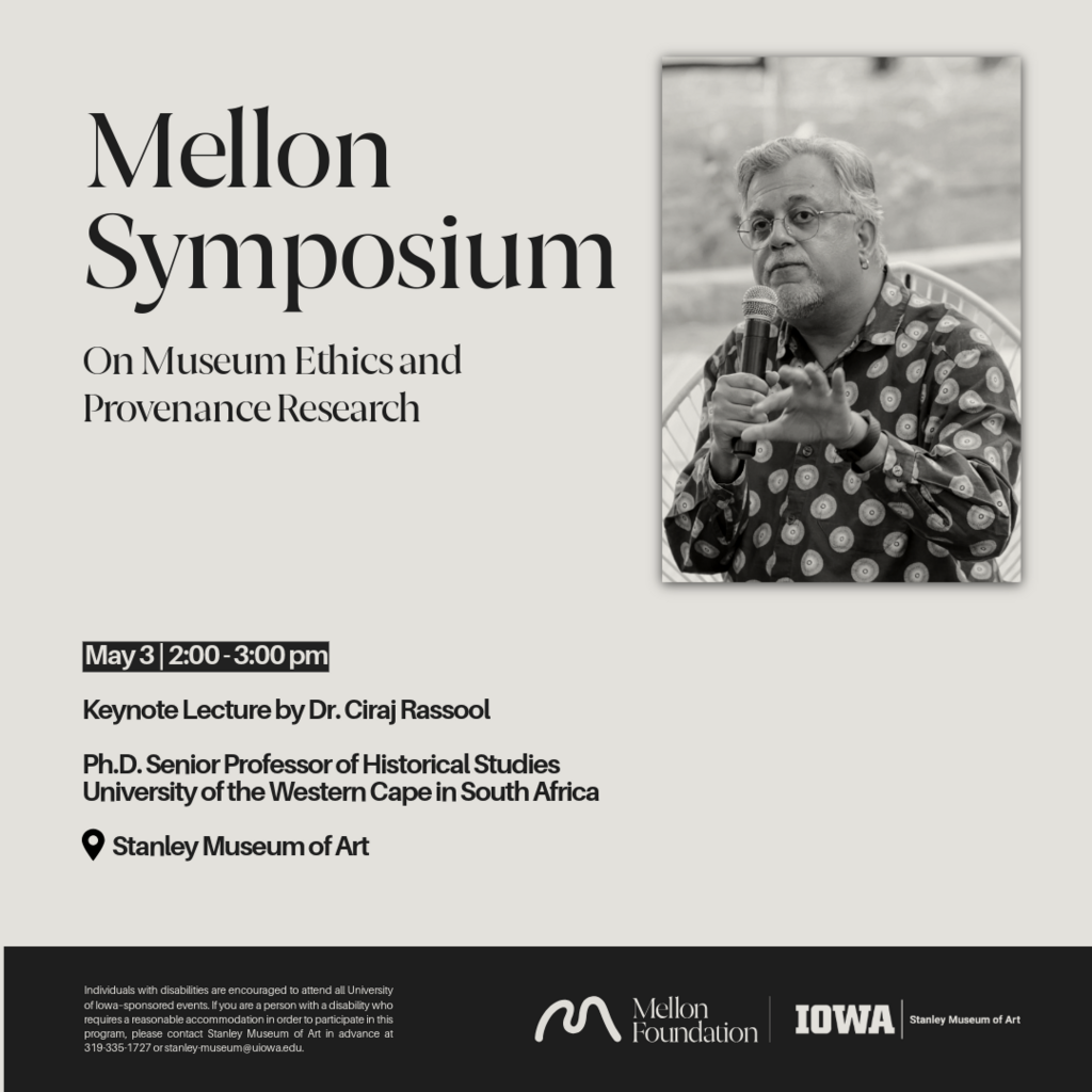 Mellon Symposium Keynote Lecture by Dr. Ciraj Rassool promotional image