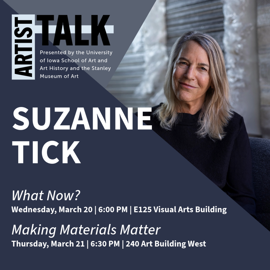 Artist Talk: Suzanne Tick  Making Materials Matter promotional image