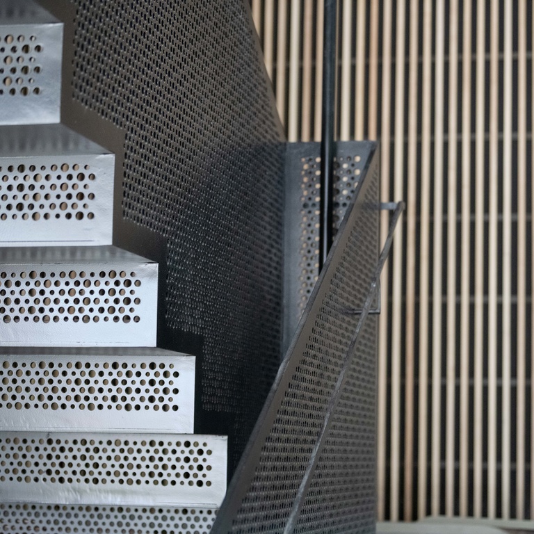 Metal staircase