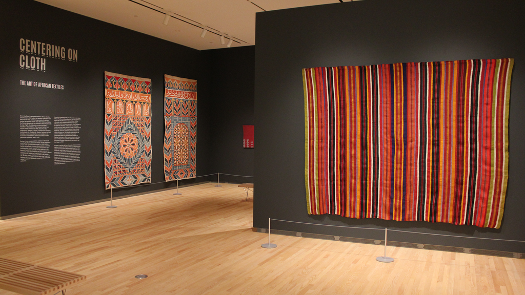 An installation shot of "Centering on Cloth."